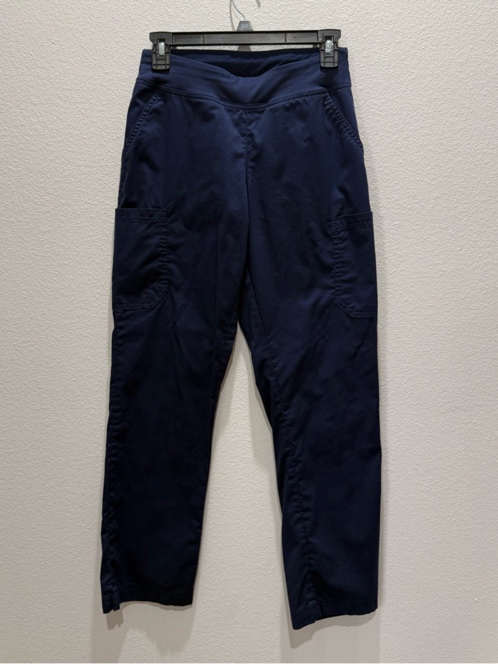Butter-Soft STRETCH 4-Pocket Knit Waistband Yoga Scrub Pants XS Petite